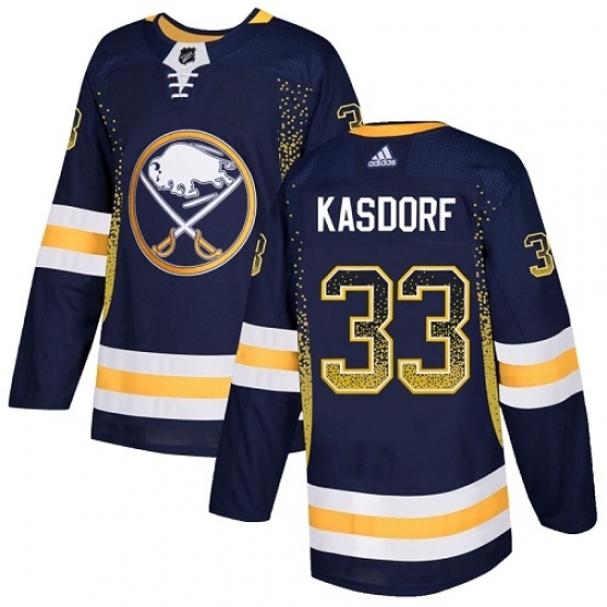 Men's Adidas Buffalo Sabres #33 Jason Kasdorf Authentic Navy Blue Drift Fashion NHL Jersey Men's Adidas Buffalo Sabres #33 Jason Kasdorf Authentic Navy Blue Drift Fashion NHL Jersey