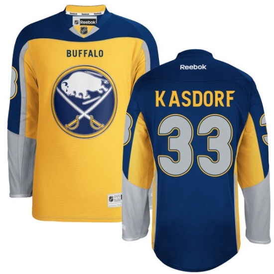 Youth Reebok Buffalo Sabres #33 Jason Kasdorf Authentic Gold Third NHL Jersey Youth Reebok Buffalo Sabres #33 Jason Kasdorf Authentic Gold Third NHL Jersey