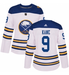 Women's Adidas Buffalo Sabres #9 Evander Kane Authentic White 2018 Winter Classic NHL Jersey