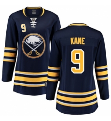 Women's Buffalo Sabres #9 Evander Kane Fanatics Branded Navy Blue Home Breakaway NHL Jersey