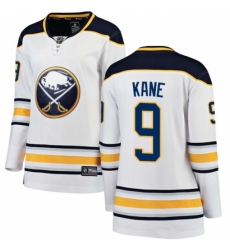 Women's Buffalo Sabres #9 Evander Kane Fanatics Branded White Away Breakaway NHL Jersey