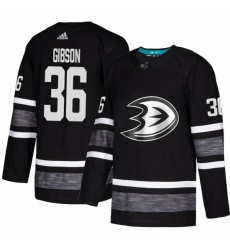 Men's Adidas Anaheim Ducks #36 John Gibson Black 2019 All-Star Game Parley Authentic Stitched NHL Jersey