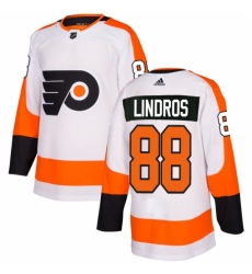 Men's Adidas Philadelphia Flyers #88 Eric Lindros Authentic White Away NHL Jersey Men's Adidas Philadelphia Flyers #88 Eric Lindros Authentic White Away NHL Jersey