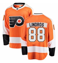 Men's Philadelphia Flyers #88 Eric Lindros Fanatics Branded Orange Home Breakaway NHL Jersey