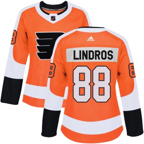 Women's Adidas Philadelphia Flyers #88 Eric Lindros Authentic Orange Home NHL Jersey Women's Adidas Philadelphia Flyers #88 Eric Lindros Authentic Orange Home NHL Jersey