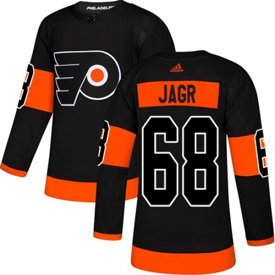 Men's Adidas Philadelphia Flyers #68 Jaromir Jagr Premier Black Alternate NHL Jersey Men's Adidas Philadelphia Flyers #68 Jaromir Jagr Premier Black Alternate NHL Jersey