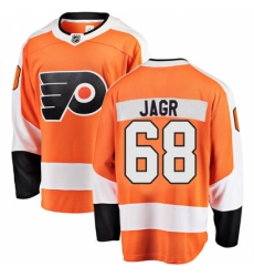 Men's Philadelphia Flyers #68 Jaromir Jagr Fanatics Branded Orange Home Breakaway NHL Jersey