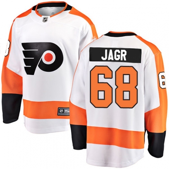 Youth Philadelphia Flyers #68 Jaromir Jagr Fanatics Branded White Away Breakaway NHL Jersey Youth Philadelphia Flyers #68 Jaromir Jagr Fanatics Branded White Away Breakaway NHL Jersey