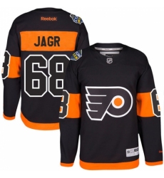 Youth Reebok Philadelphia Flyers #68 Jaromir Jagr Premier Black 2017 Stadium Series NHL Jersey