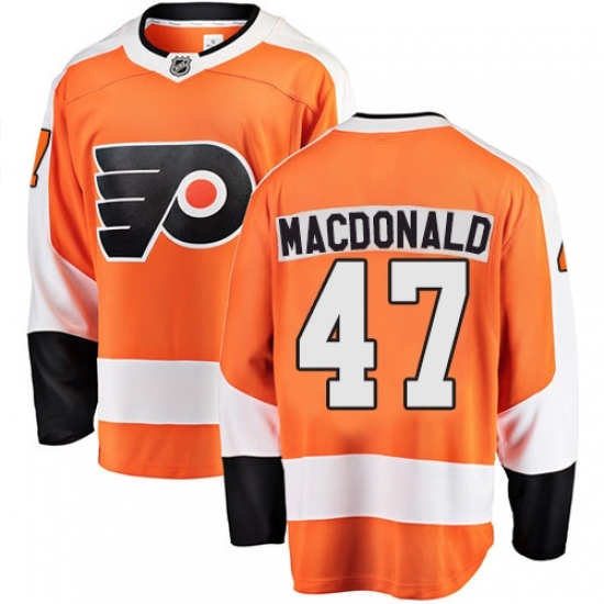 Youth Philadelphia Flyers #47 Andrew MacDonald Fanatics Branded Orange Home Breakaway NHL Jersey Youth Philadelphia Flyers #47 Andrew MacDonald Fanatics Branded Orange Home Breakaway NHL Jersey