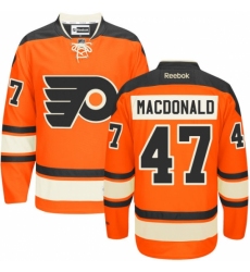 Youth Reebok Philadelphia Flyers #47 Andrew MacDonald Authentic Orange New Third NHL Jersey