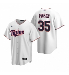 Men's Nike Minnesota Twins #35 Michael Pineda White Home Stitched Baseball Jersey