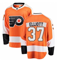 Men's Philadelphia Flyers #37 Brian Elliott Fanatics Branded Orange Home Breakaway NHL Jersey