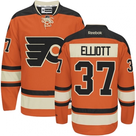Women's Reebok Philadelphia Flyers #37 Brian Elliott Authentic Orange New Third NHL Jersey Women's Reebok Philadelphia Flyers #37 Brian Elliott Authentic Orange New Third NHL Jersey
