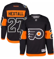 Men's Reebok Philadelphia Flyers #27 Ron Hextall Authentic Black 2017 Stadium Series NHL Jersey