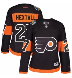 Women's Reebok Philadelphia Flyers #27 Ron Hextall Authentic Black 2017 Stadium Series NHL Jersey