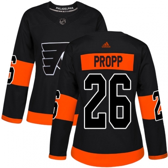 Women's Adidas Philadelphia Flyers #26 Brian Propp Premier Black Alternate NHL Jersey Women's Adidas Philadelphia Flyers #26 Brian Propp Premier Black Alternate NHL Jersey