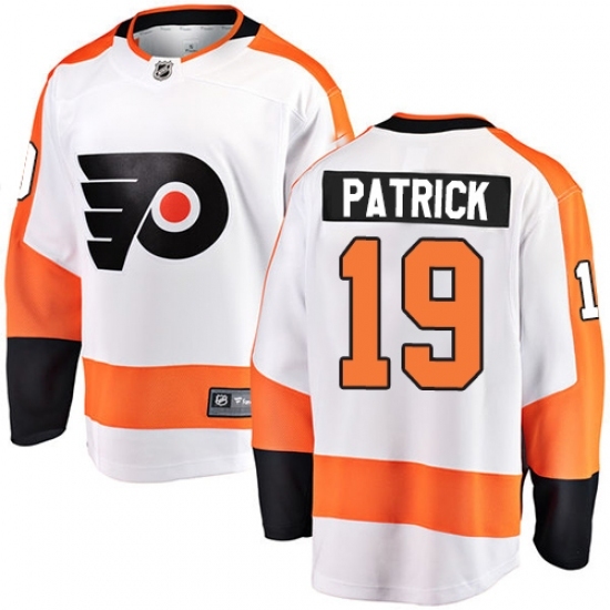 Youth Philadelphia Flyers #19 Nolan Patrick Fanatics Branded White Away Breakaway NHL Jersey Youth Philadelphia Flyers #19 Nolan Patrick Fanatics Branded White Away Breakaway NHL Jersey