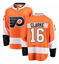Men's Philadelphia Flyers #16 Bobby Clarke Fanatics Branded Orange Home Breakaway NHL Jersey