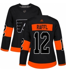 Women's Adidas Philadelphia Flyers #12 Michael Raffl Premier Black Alternate NHL Jersey