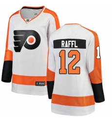 Women's Philadelphia Flyers #12 Michael Raffl Fanatics Branded White Away Breakaway NHL Jersey