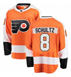 Men's Philadelphia Flyers #8 Dave Schultz Fanatics Branded Orange Home Breakaway NHL Jersey