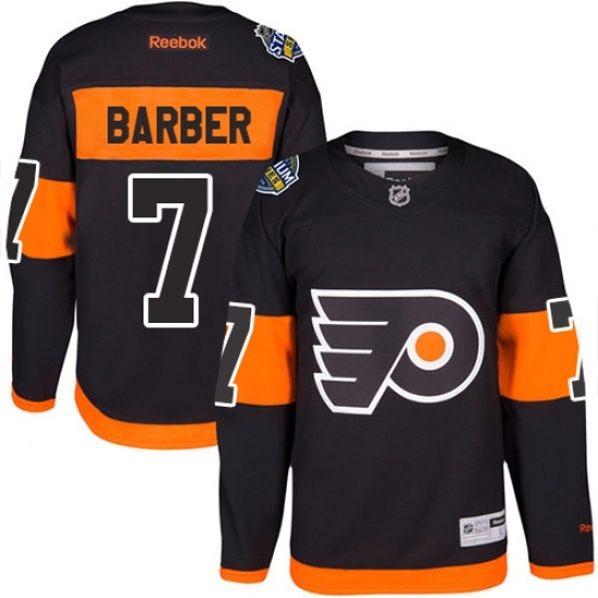 Men's Reebok Philadelphia Flyers #7 Bill Barber Authentic Black 2017 Stadium Series NHL Jersey Men's Reebok Philadelphia Flyers #7 Bill Barber Authentic Black 2017 Stadium Series NHL Jersey