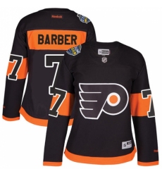 Women's Reebok Philadelphia Flyers #7 Bill Barber Authentic Black 2017 Stadium Series NHL Jersey