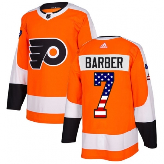 Youth Adidas Philadelphia Flyers #7 Bill Barber Authentic Orange USA Flag Fashion NHL Jersey Youth Adidas Philadelphia Flyers #7 Bill Barber Authentic Orange USA Flag Fashion NHL Jersey