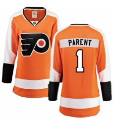 Women's Philadelphia Flyers #1 Bernie Parent Fanatics Branded Orange Home Breakaway NHL Jersey Women's Philadelphia Flyers #1 Bernie Parent Fanatics Branded Orange Home Breakaway NHL Jersey