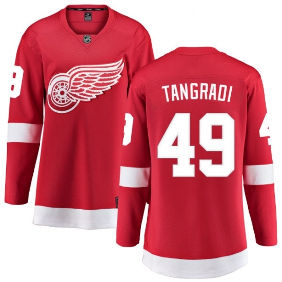Women's Detroit Red Wings #49 Eric Tangradi Fanatics Branded Red Home Breakaway NHL Jersey Women's Detroit Red Wings #49 Eric Tangradi Fanatics Branded Red Home Breakaway NHL Jersey