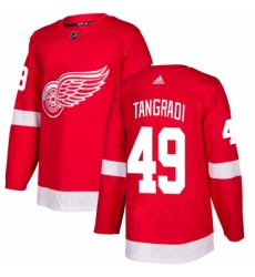 Youth Adidas Detroit Red Wings #49 Eric Tangradi Authentic Red Home NHL Jersey