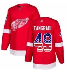 Youth Adidas Detroit Red Wings #49 Eric Tangradi Authentic Red USA Flag Fashion NHL Jersey Youth Adidas Detroit Red Wings #49 Eric Tangradi Authentic Red USA Flag Fashion NHL Jersey