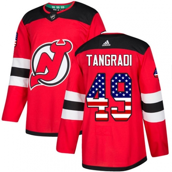 Youth Adidas New Jersey Devils #49 Eric Tangradi Authentic Red USA Flag Fashion NHL Jersey Youth Adidas New Jersey Devils #49 Eric Tangradi Authentic Red USA Flag Fashion NHL Jersey