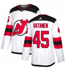 Youth Adidas New Jersey Devils #45 Sami Vatanen Authentic White Away NHL Jersey