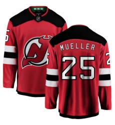 Men's New Jersey Devils #25 Mirco Mueller Fanatics Branded Red Home Breakaway NHL Jersey