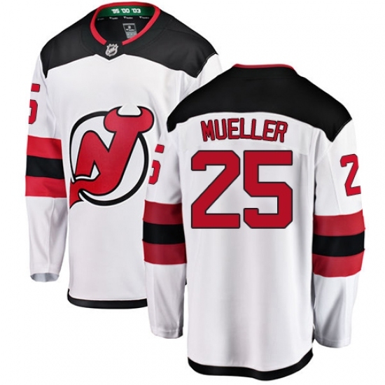 Youth New Jersey Devils #25 Mirco Mueller Fanatics Branded White Away Breakaway NHL Jersey Youth New Jersey Devils #25 Mirco Mueller Fanatics Branded White Away Breakaway NHL Jersey