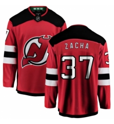 Men's New Jersey Devils #37 Pavel Zacha Fanatics Branded Red Home Breakaway NHL Jersey