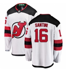 Men's New Jersey Devils #16 Steve Santini Fanatics Branded White Away Breakaway NHL Jersey