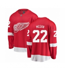 Men's Detroit Red Wings #22 Wade Megan Authentic Red Home Fanatics Branded Breakaway NHL Jersey