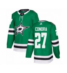 Men's Adidas Dallas Stars #27 Erik Condra Premier Green Home NHL Jersey