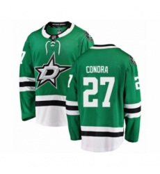 Men's Dallas Stars #27 Erik Condra Authentic Green Home Fanatics Branded Breakaway NHL Jersey