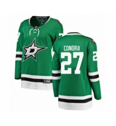Women's Dallas Stars #27 Erik Condra Authentic Green Home Fanatics Branded Breakaway NHL Jersey