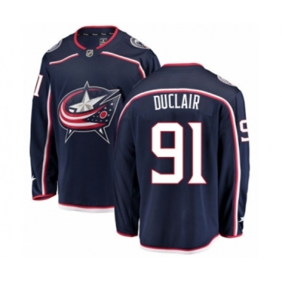 Youth Columbus Blue Jackets #91 Anthony Duclair Authentic Navy Blue Home Fanatics Branded Breakaway NHL Jersey Youth Columbus Blue Jackets #91 Anthony Duclair Authentic Navy Blue Home Fanatics Branded Breakaway NHL Jersey
