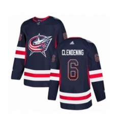 Men's Adidas Columbus Blue Jackets #6 Adam Clendening Authentic Navy Blue Drift Fashion NHL Jersey Men's Adidas Columbus Blue Jackets #6 Adam Clendening Authentic Navy Blue Drift Fashion NHL Jersey