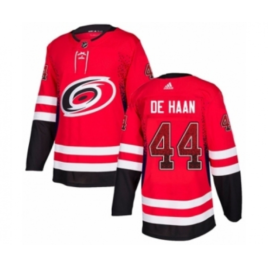 Men's Adidas Carolina Hurricanes #44 Calvin De Haan Authentic Red Drift Fashion NHL Jersey Men's Adidas Carolina Hurricanes #44 Calvin De Haan Authentic Red Drift Fashion NHL Jersey