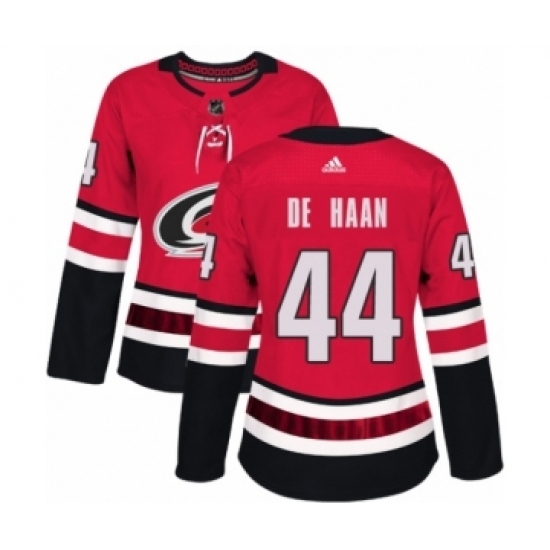 Women's Adidas Carolina Hurricanes #44 Calvin De Haan Premier Red Home NHL Jersey Women's Adidas Carolina Hurricanes #44 Calvin De Haan Premier Red Home NHL Jersey