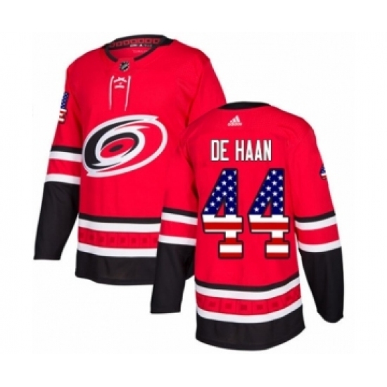 Youth Adidas Carolina Hurricanes #44 Calvin De Haan Authentic Red USA Flag Fashion NHL Jersey Youth Adidas Carolina Hurricanes #44 Calvin De Haan Authentic Red USA Flag Fashion NHL Jersey
