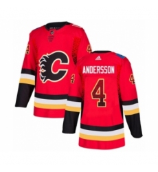 Men's Adidas Calgary Flames #4 Rasmus Andersson Authentic Red Drift Fashion NHL Jersey