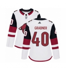 Women's Adidas Arizona Coyotes #40 Michael Grabner Authentic White Away NHL Jersey Women's Adidas Arizona Coyotes #40 Michael Grabner Authentic White Away NHL Jersey